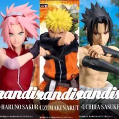 NARUTO Grandista フィギュア　サクラ&ナルト&サスケ3体セット