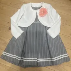 ワンピースセット130 カーディガン ボレロ　入学式　卒業式　発表会