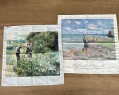 【未使用】モネ、ルノワール　印象派スカーフ 2枚セット