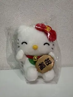 希少品　ハローキティー　宝くじ招き猫マスコットのサムネイル