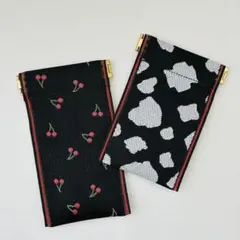 みい様依頼分　畳縁のバネ口ポーチ2点