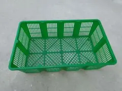 大型メッシュデザイン緑色コンテナ 3個