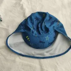 サメと星柄の日よけ付きハット 46-50cm