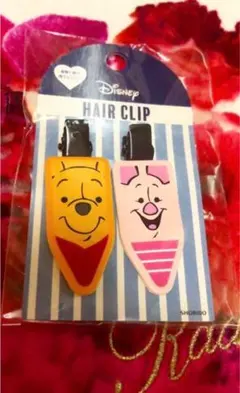 ディズニープーさん&イーヨー ヘアクリップ[新品][未開封]