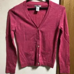 GAP イタリアンメリノウール カーディガン ピンク