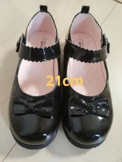 ★美品★　Cinderella ブラック フォーマルシューズ 21cm