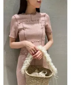 SNIDEL】 完売品 ツイードミニワンピース スナイデル - メルカリ