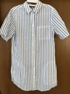 L.L.Bean⭐︎ストライプ柄 半袖ロングシャツ 美品のサムネイル