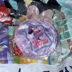 新品・匿名配送　ミニーのファンダーランド　パルパルーザ　カプセルトイ　ポーチ　紫