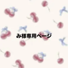 み様専用ページ