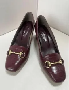 DIANA ダイアナ　ビットパンプス 型押し　パンプス レザー　23cm