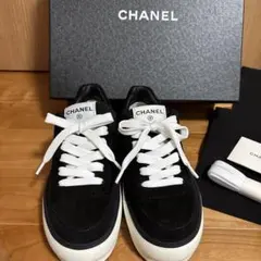 CHANEL シャネル　スニーカー ブラック スエード 37 新品未使用のサムネイル