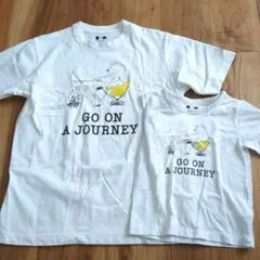 【Sサイズ&100サイズ】おそろいコーデ☆半袖Tシャツ☆キャンプ☆熊動物アニマルのサムネイル