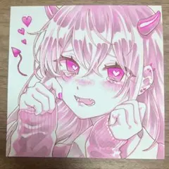 イラスト 手描き 悪魔 女の子