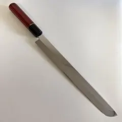 270mm ダマスカス柳刃包丁 天然牛角黒檀八角柄 鏡面仕上げ 刺身用