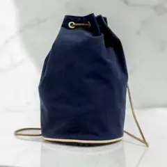 HERMESエルメス ポロションミミルGM巾着ショルダー ネイビー大容量 廃盤 HERMES（エルメス） ポロションミミル PM キャンバス 巾着 ショルダー