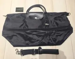 ①【新品未使用】ロンシャン 大容量 ボストンバッグ ショルダー ブラック