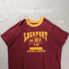 リンガーTシャツ　ヴィンテージ　Lockport スポーツ