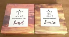 【新品未開封】プレイオンメイク　アイシャドウパレットサンライズ　サンセット