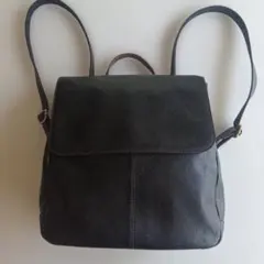 FOSSIL ブラック レザーリュックのサムネイル