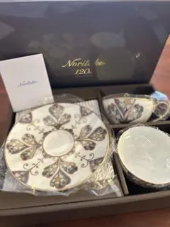 Noritake ノリタケ 120周年記念 カップ ソーサーセット ペア 2客