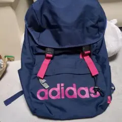adidas ネイビー ピンク リュック