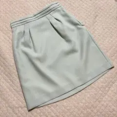 レッセパッセ　ミントグリーン　台形 ミニスカート　S