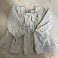 ベージュ 長袖 シャツ 90cm