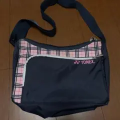 YONEX ショルダーバッグ ネイビー/ピンクチェック
