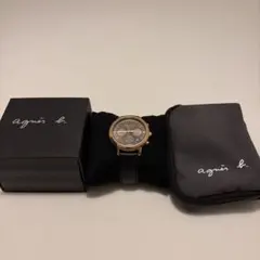【美品】agnes b. SAM ピンクゴールド クォーツ メンズのサムネイル