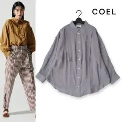 ■美品 COEL コエル レーヨンナイロン IPEKERヨークシャツのサムネイル