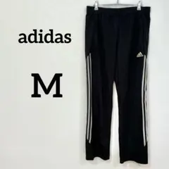 【adidas】トラックパンツ ジャージ ブラック 3本ライン