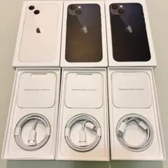 iPhone13※空き箱とケーブル付き分純正付属品3セット(新品未使用)