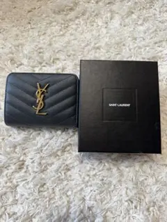 SAINT LAURENT 二つ折り財布 グレーのサムネイル