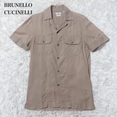 BRUNELLO CUCINELLI 半袖 リネン シャツ ベージュ XSのサムネイル