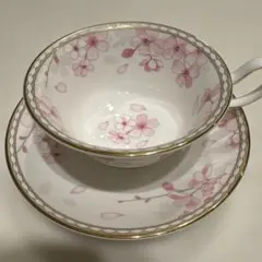 ウェッジウッド スウィートプラムダマスク カップ＆ソーサー テニス