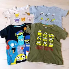 キッズ Tシャツ ポケモン ミニオン ユニクロ H&M 4枚セット 110cm