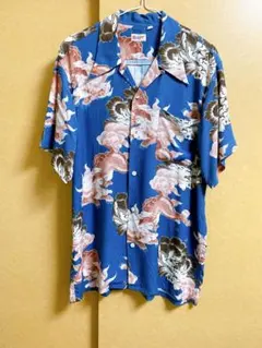 SUN SURF サンサーフ アロハシャツ 和柄 獅子 Mサイズのサムネイル