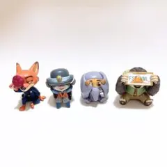 ズートピア Hide&Seek かくれんぼフィギュア 全4種 コンプリート