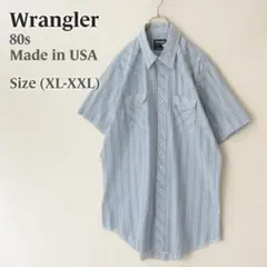 80s USA製 ラングラー カウボーイカット ウエスタンシャツ XL〜XXL