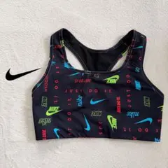 NIKE ナイキ アクティブブラ スポーツブラ ドライフィット 黒 総柄 XL