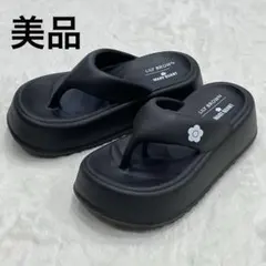 美品　LILY BROWN×MARY QUANTデイジーモチーフトングサンダルのサムネイル