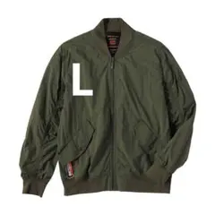 ワークマン リペアテック 超軽量×遮熱MA-1タイプジャケット L カーキ