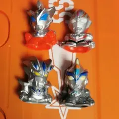 ウルトラマンゼロ　ジード　オーブ　エックス　ショップ　指人形　フィギュア　セット