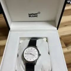 MONTBLANC 腕時計 クォーツ ブラックレザーのサムネイル