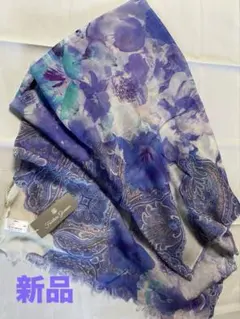 新品未使用　花柄ストール・スカーフ