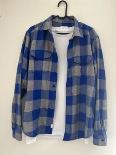 AMERICAN EAGLE アメリカンイーグル チェック長袖シャツ M