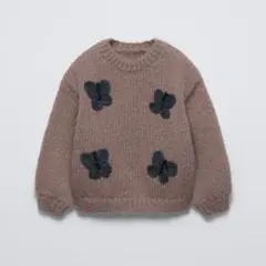 ZARA baby 今季 バタフライニットセーター 新品 110cm