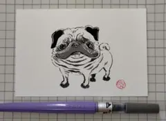 ふにゃふにゃパグ イラスト