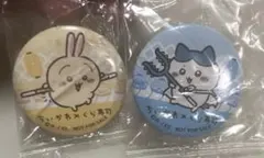 ちいかわ くら寿司 コラボ 缶バッジ 2種セット - メルカリ